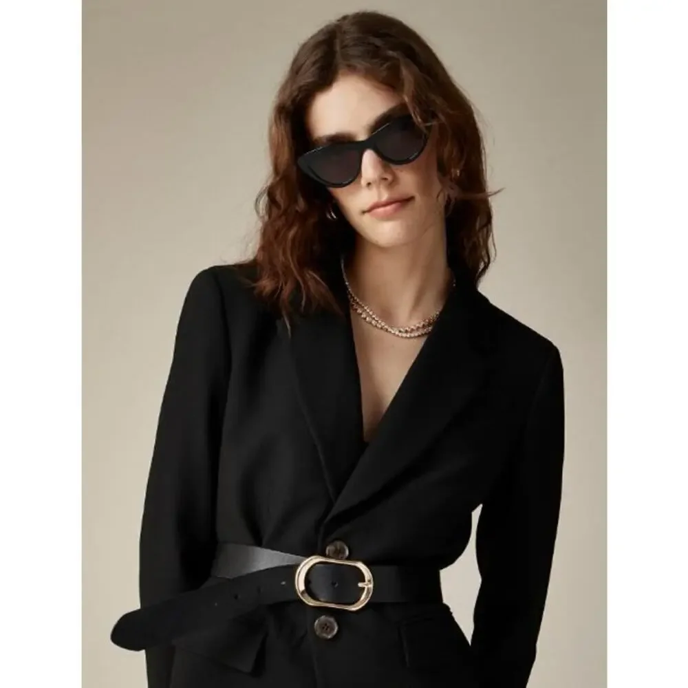 JCrew Women's Classic Madelyn Four-Season Stretch Blazer CC289 Black Size 12 NWT